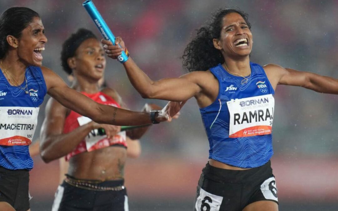 India Win 4x400m Relay Gold At Asian Games 2026, Vithya Ramraj Completes Medal Hat-Trick