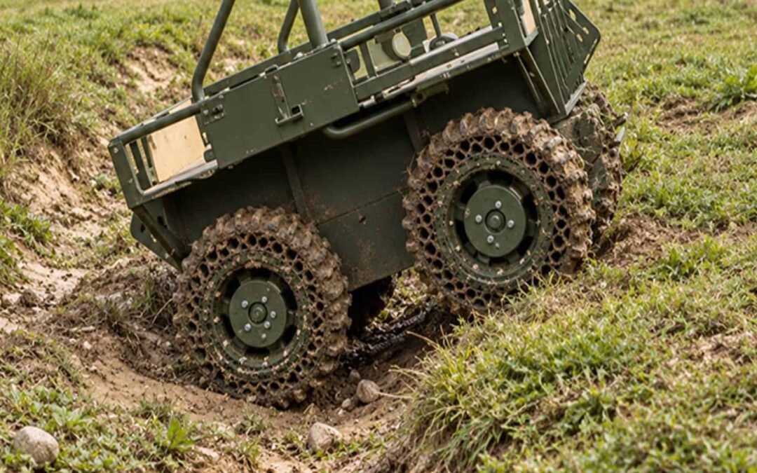 3D-printed airless wheels could be a game changer for Ukraine’s ground robotic vehicles — ultralight no-deflation tyres improve resistance to punctures and explosions